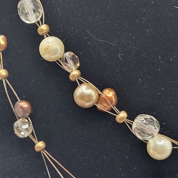 Cookie Lee Necklace Station Necklace Long 34in - Picture 1 of 8